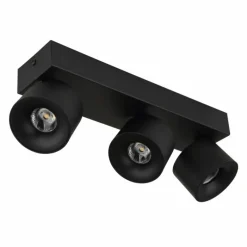 Luminaires Globo Lighting Rae Plafonnier LED Noir, 3 lumières* Éclairage Led