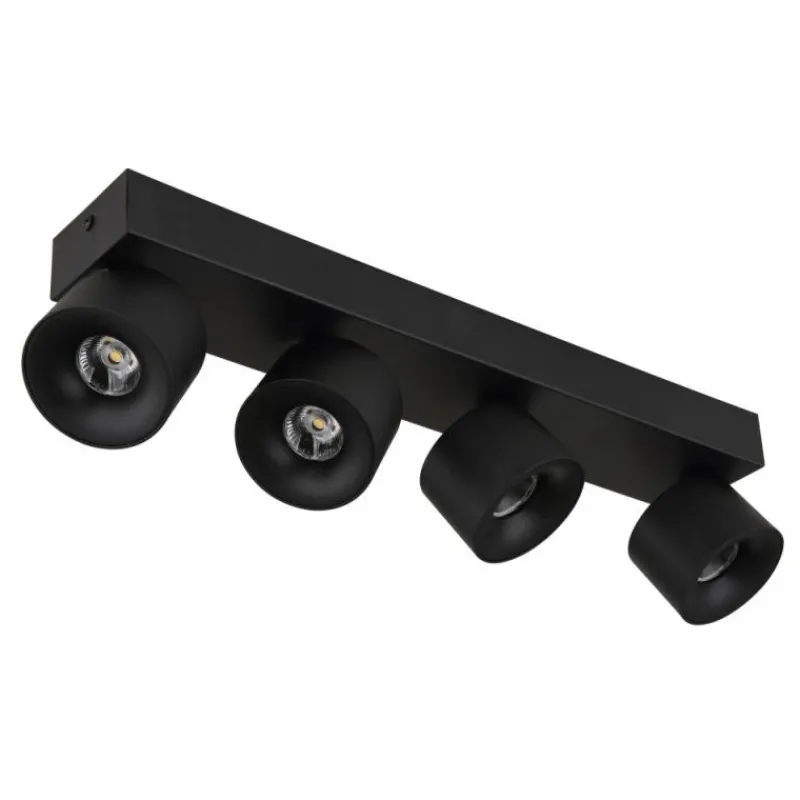 Luminaires Globo Lighting Rae Plafonnier LED Noir, 4 lumières* Éclairage Led