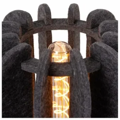 Lampes En Tissu-Luminaires Lucide RAFAL Lampe à poser Noir, 1 lumière