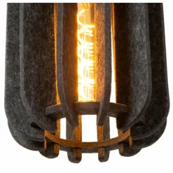 Lampes En Tissu-Luminaires Lucide RAFAL Suspension Noir, 1 lumière