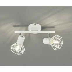 Lampes Vintages & Rétros-Luminaires Fischer & Honsel Rail de spots Fischer & Honsel Ran Blanc, 2 lumières