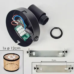 hofstein Ramila Applique murale, Spot mural Noir, 1 lumière