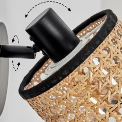 hofstein Ramila Applique murale, Spot mural Noir, 1 lumière