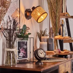 hofstein Ramila Applique murale, Spot mural Noir, 1 lumière