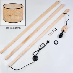 Luminaires Scandinaves-hofstein Ramila Lampadaire Écru, 1 lumière