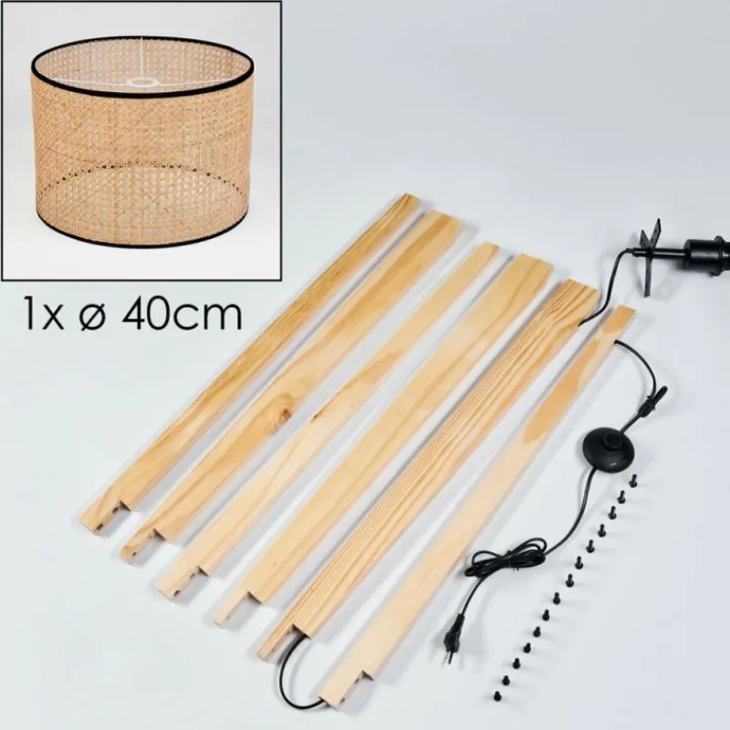 Luminaires Scandinaves-hofstein Ramila Lampadaire Écru, 1 lumière