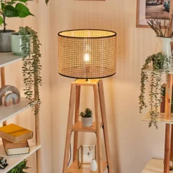 Style Boho-Chic-hofstein Ramila Lampadaire Écru, 1 lumière