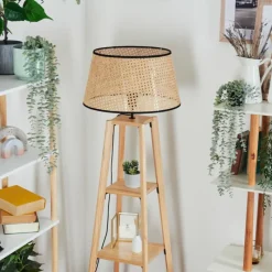 hofstein Ramila Lampadaire Écru, 1 lumière