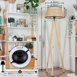 Luminaires Scandinaves-hofstein Ramila Lampadaire Écru, 1 lumière