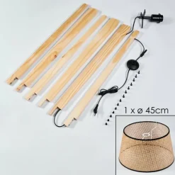 Luminaires Scandinaves-hofstein Ramila Lampadaire Écru, 1 lumière