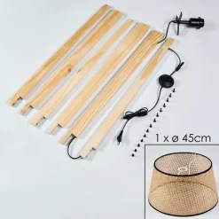 Luminaires Scandinaves-hofstein Ramila Lampadaire Écru, 1 lumière