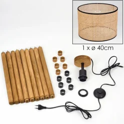 Luminaires Scandinaves-hofstein Ramila Lampadaire Écru, 1 lumière