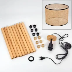 Luminaires Scandinaves-hofstein Ramila Lampadaire Écru, 1 lumière