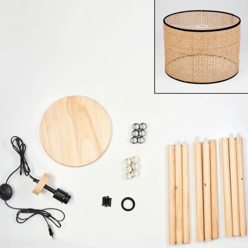 Luminaires Scandinaves-hofstein Ramila Lampadaire Écru, 1 lumière