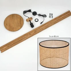 Luminaires Scandinaves-hofstein Ramila Lampadaire Écru, 1 lumière