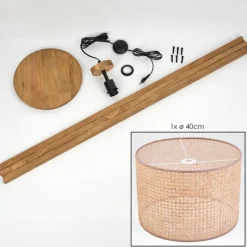 Luminaires Scandinaves-hofstein Ramila Lampadaire Écru, 1 lumière