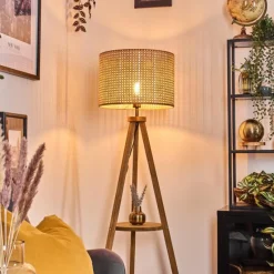 Luminaires Scandinaves-hofstein Ramila Lampadaire Écru, 1 lumière