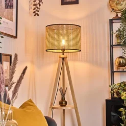 Luminaires Scandinaves-hofstein Ramila Lampadaire Écru, 1 lumière