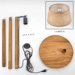 Luminaires Scandinaves-hofstein Ramila Lampadaire Écru, 1 lumière