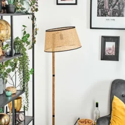 Lampes En Tissu-hofstein Ramila Lampadaire Écru, 1 lumière