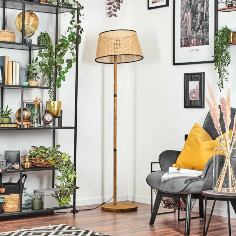 Lampes En Tissu-hofstein Ramila Lampadaire Écru, 1 lumière