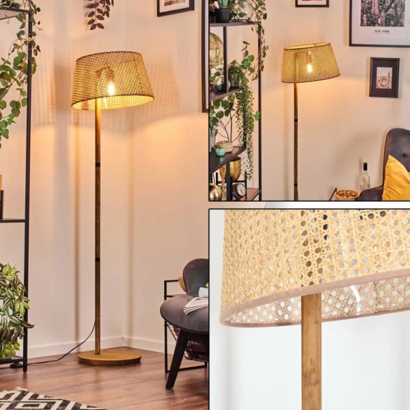 Lampes En Tissu-hofstein Ramila Lampadaire Écru, 1 lumière