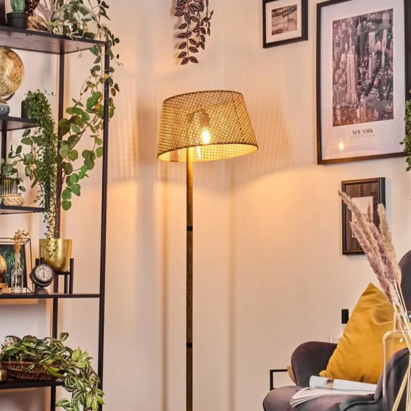 Lampes En Tissu-hofstein Ramila Lampadaire Écru, 1 lumière