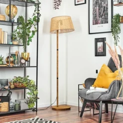 Lampes En Tissu-hofstein Ramila Lampadaire Écru, 1 lumière