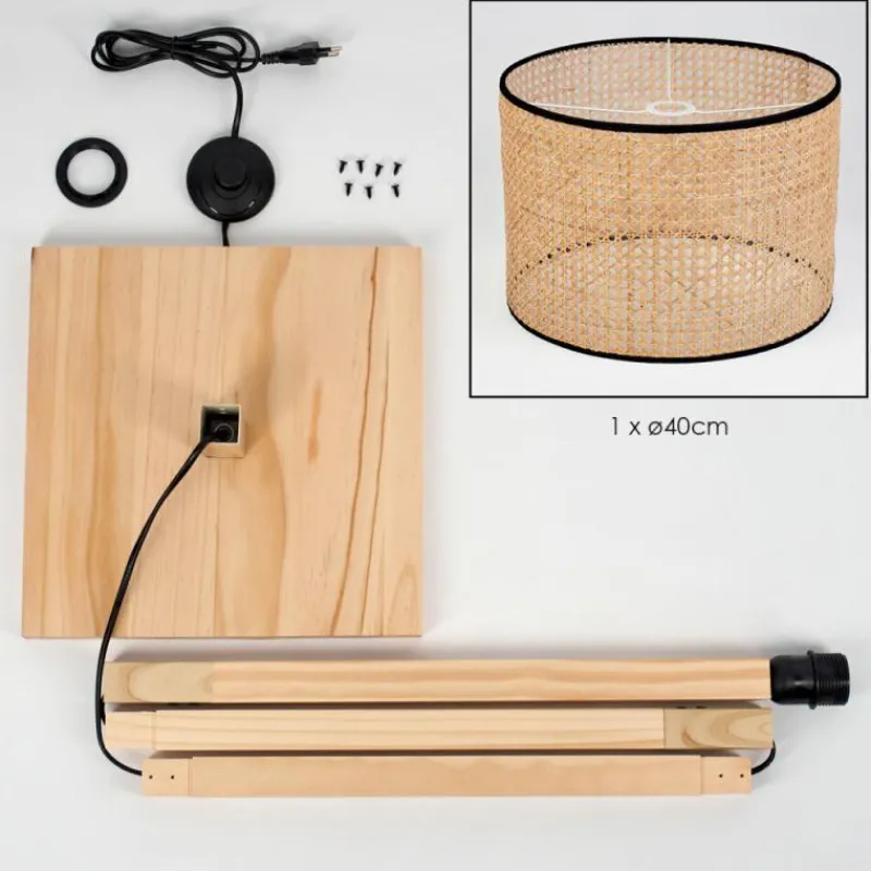 Luminaires Scandinaves-hofstein Ramila Lampadaire Écru, 1 lumière