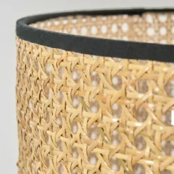 Luminaires Scandinaves-hofstein Ramila Lampadaire Écru, Noir, 1 lumière