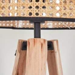 Luminaires Scandinaves-hofstein Ramila Lampadaire Écru, Noir, 1 lumière