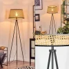 Luminaires Scandinaves-hofstein Ramila Lampadaire Écru, Noir, 1 lumière