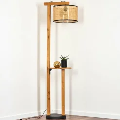 Luminaires Scandinaves-hofstein Ramila Lampadaire Écru, Noir, 1 lumière