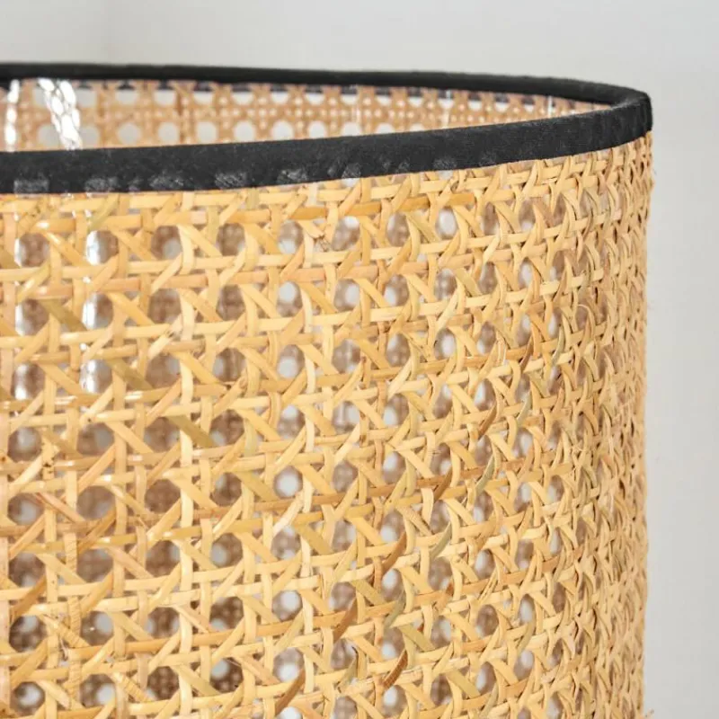 Luminaires Scandinaves-hofstein Ramila Lampadaire Écru, Noir, 1 lumière