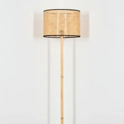 Luminaires Scandinaves-hofstein Ramila Lampadaire Écru, Noir, 1 lumière