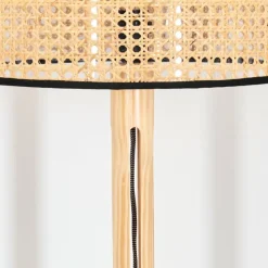 Luminaires Scandinaves-hofstein Ramila Lampadaire Écru, Noir, 1 lumière