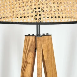 Luminaires Scandinaves-hofstein Ramila Lampadaire Écru, Noir, 1 lumière