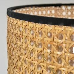 Luminaires Scandinaves-hofstein Ramila Lampadaire, Liseuse Écru, Noir, 1 lumière