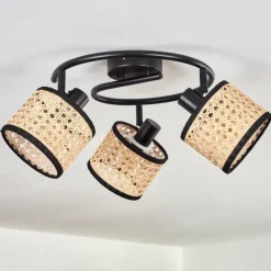 Luminaires Scandinaves-hofstein Ramila Plafonnier Noir, 3 lumières