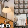 hofstein Rands Lampe à poser LED Nickel mat, 1 lumière