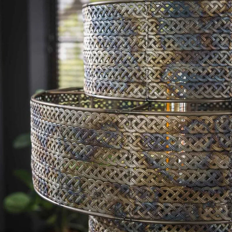 hofstein Reimonde Lampadaire Brun, Noir, 1 lumière* Lampadaires Et Lampes Sur Pied