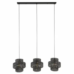 hofstein Reimonde Suspension Brun, Noir, 3 lumières* Suspensions