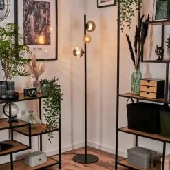 hofstein Remaisnil Lampadaire Ambre, Fumé, 3 lumières