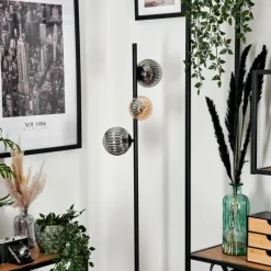 hofstein Remaisnil Lampadaire Ambre, Fumé, 3 lumières