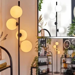 hofstein Remaisnil Lampadaire Blanc, 4 lumières