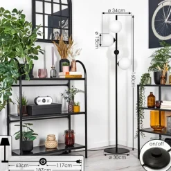 hofstein Remaisnil Lampadaire Blanc, 4 lumières