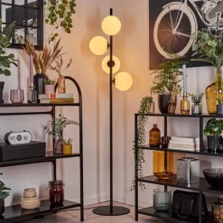 hofstein Remaisnil Lampadaire Blanc, 4 lumières