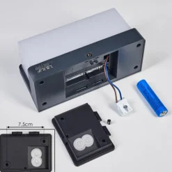 hofstein Rifbjerg Lampe murale d´extérieur, Applique murale, Spot mural LED Noir, 1 lumière