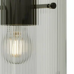 Luminaires Brilliant Riffelini Suspension Noir, 3 lumières