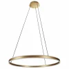 Lampes Dorées-Luminaires Steinhauer Ringlux Suspension LED Or, 2 lumières